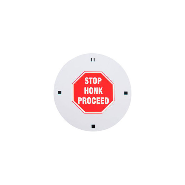Global Industrial LED Sign Projector Lens Stop Honk Proceed