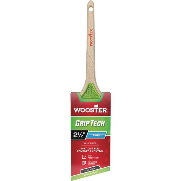 Wooster GripTech 2-1/2 In. Thin Angle Sash Paintbrush 5400-2 1/2