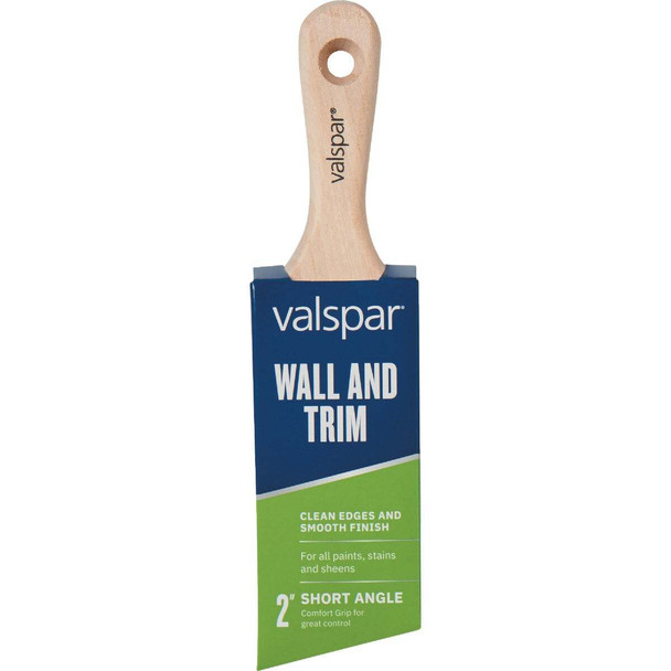 Valspar 2 In. Wall & Trim Short Angle Wood Handle Brush 882566350
