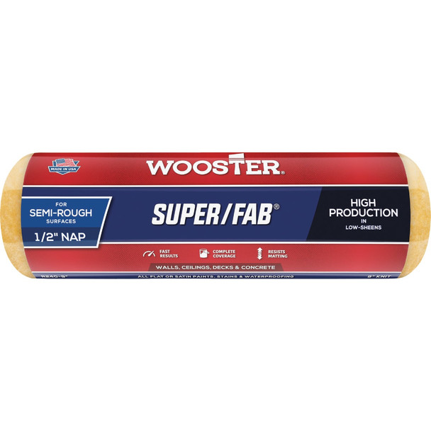 Wooster Super/Fab 9 In. x 1/2 In. Knit Fabric Roller Cover R240-9