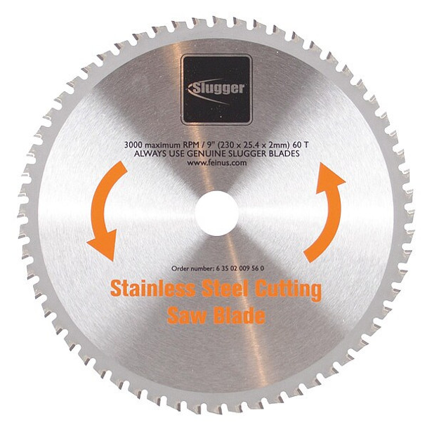 Fein Circular Saw Blades,Stainless Steel,9 in 63502009560