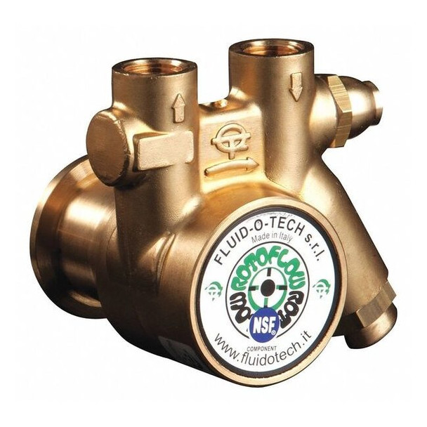 Fluid-O-Tech RotaryVanePump,3/8"InletDia,Brass,For48Y PA 301X