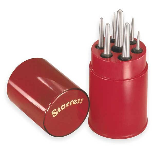 Starrett Center Punch Set,7 Pc S264WB