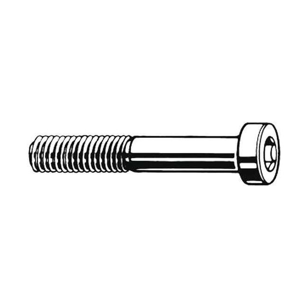 M16-2.00 Socket Head Cap Screw, Socket, Plain Steel, 45 mm Length, 25 PK