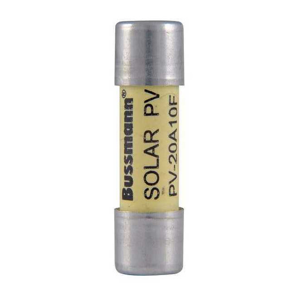 Eaton Bussmann Solar Fuse, 4A, Fast-Acting, Not Rated, Cylindrical PV-4A10F