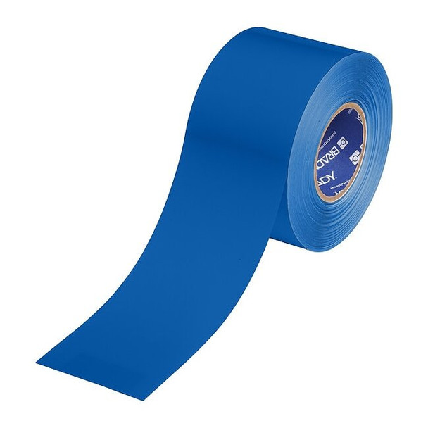 Brady Floor Marking Tape,Blue,4"W,100ft 177037