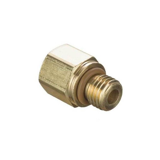 Parker Metric Compression Fitting,Brass, 222P-6-MI16