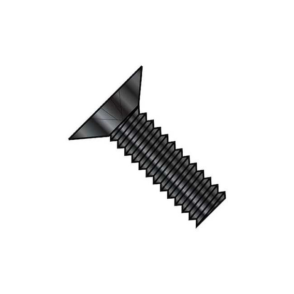 #4-40 x 3/8 in Phillips Flat Machine Screw, Zinc Plated Steel, 10000 PK