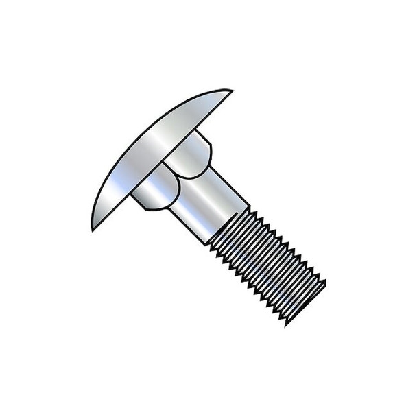 Step Bolt, 5/16"-18 Thrd Sz, 3/4 in L, Steel, Zinc Plated Finish, 400 PK