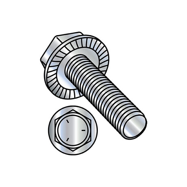 Manufacturer Varies 1/4-20in x 5/8in Flange Bolts, Steel Zinc, 2500 PK 1410MWW5