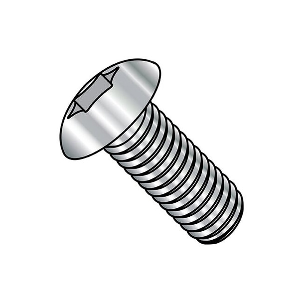 1/4"-20 x 1-1/2 in Torx Truss Machine Screw, Plain Stainless Steel, 300 PK