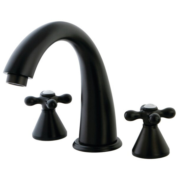 Kingston Brass KS2365AX Roman Tub Filler Metal Cross Handle KS2365AX