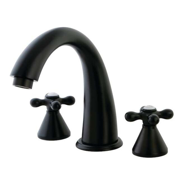 Kingston Brass KS2365AX Roman Tub Filler Metal Cross Handle KS2365AX