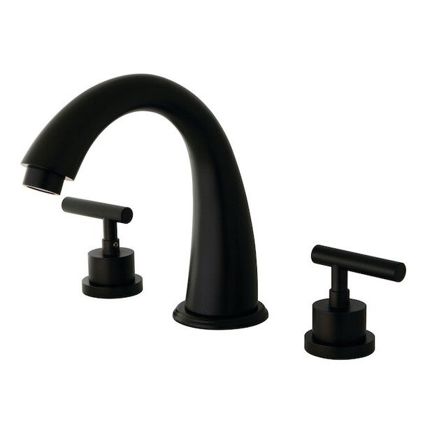 Kingston Brass Roman Tub Faucet, Oil Rubbed Bronze, Deck Mount KS2365CML