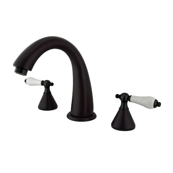 Kingston Brass Roman Tub Faucet, Oil Rubbed Bronze, Deck Mount KS2365PL