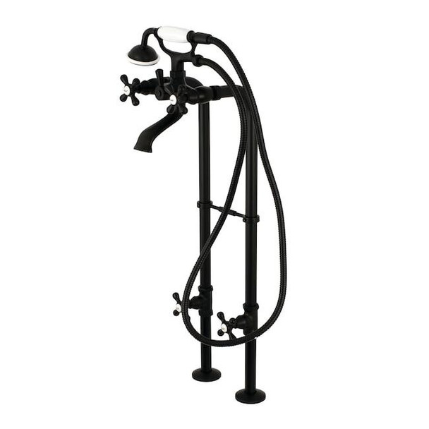 Freestanding Tub Faucet, Standard, 2, Freestanding, Matte Black