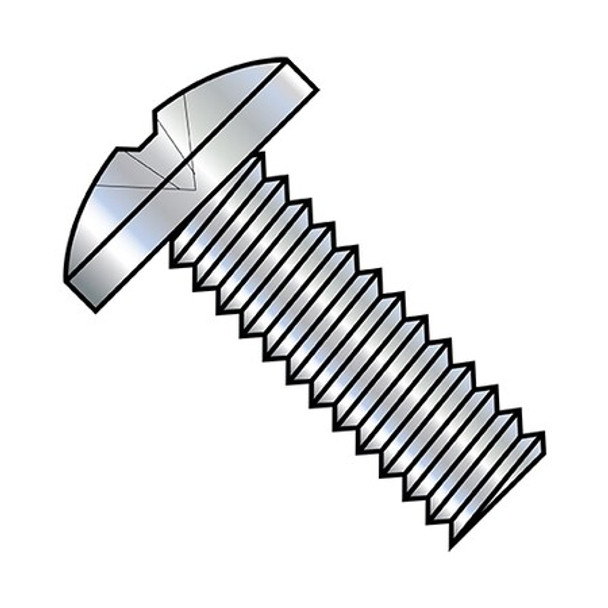 #10-24 x 1/2 in Phillips Binding Machine Screw, Zinc Plated Steel, 8000 PK
