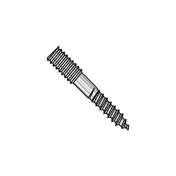 3/8-16X6 HANGR BLT PLAIN CNTR 18-8 STAINLESS STEEL,PK100