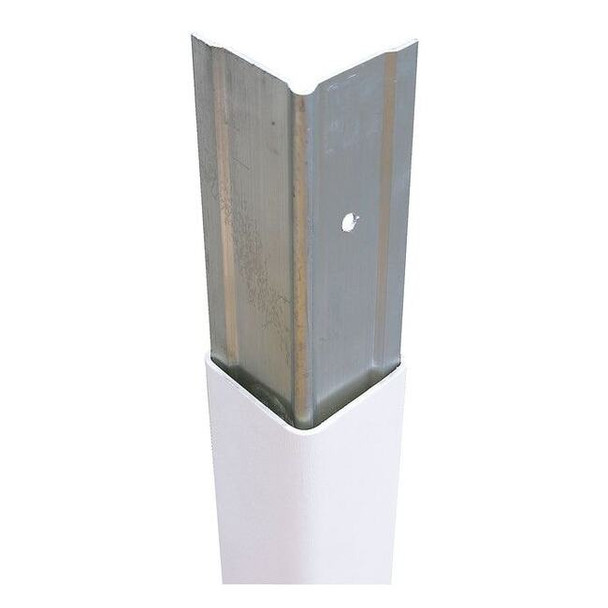 Manufacturer Varies Corner Guard,White,Aluminum/PVC,4 ft H PVC-A-3-WH