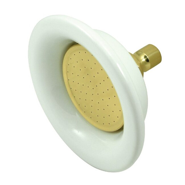 Kingston Brass Shower Head, Polished Brass, Wall Mount P60PB