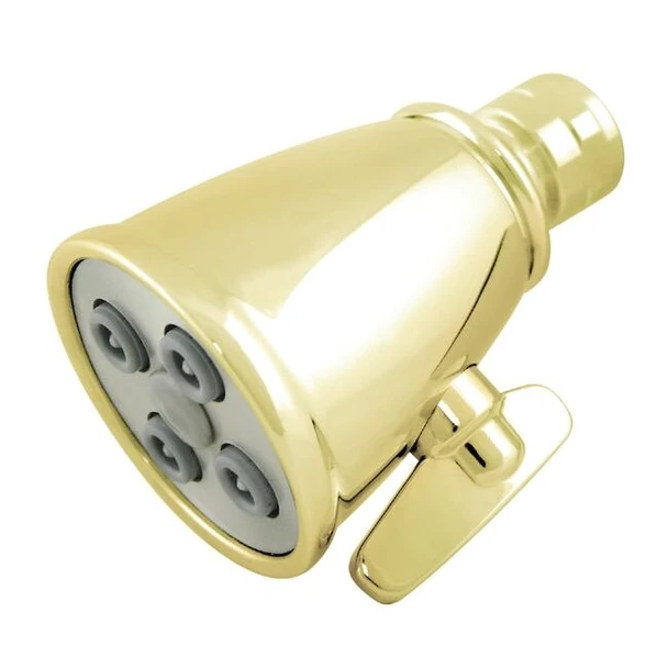 Kingston Brass Shower Head, Polished Brass, Wall Mount K137A2