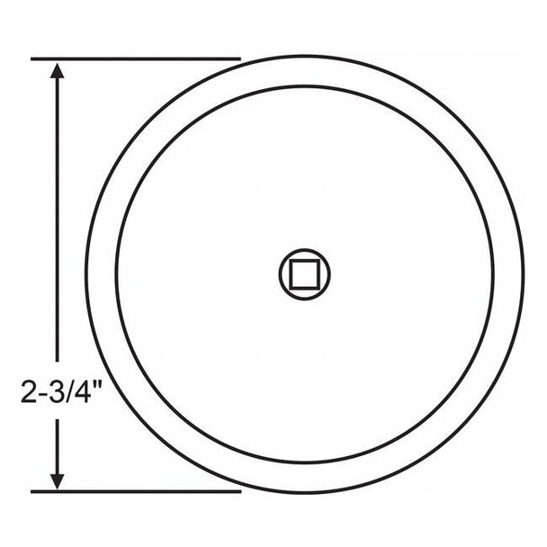 Manufacturer Varies Back Plate,2-3/4" W,Polished Brass 900-10221