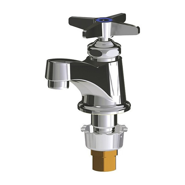 Manual Low Arc Bathroom Faucet, Single Hole Mount, Polished Chrome 1 Hole