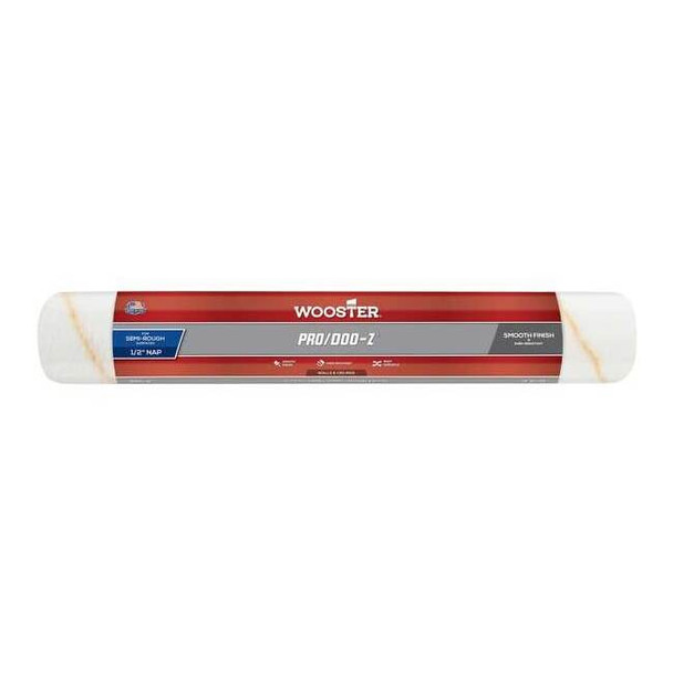 Wooster 18" Paint Roller Cover, 1/2" Nap, Woven Fabric RR643 -18