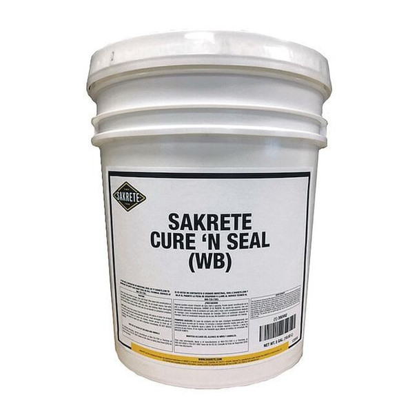 Sakrete Concrete Sealer, Pail, Clear, Cure & Seal 120045