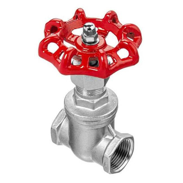 Usa Industrials Gate Valve,1 1/2",304 SS,NPT ZUSA-VLV-112