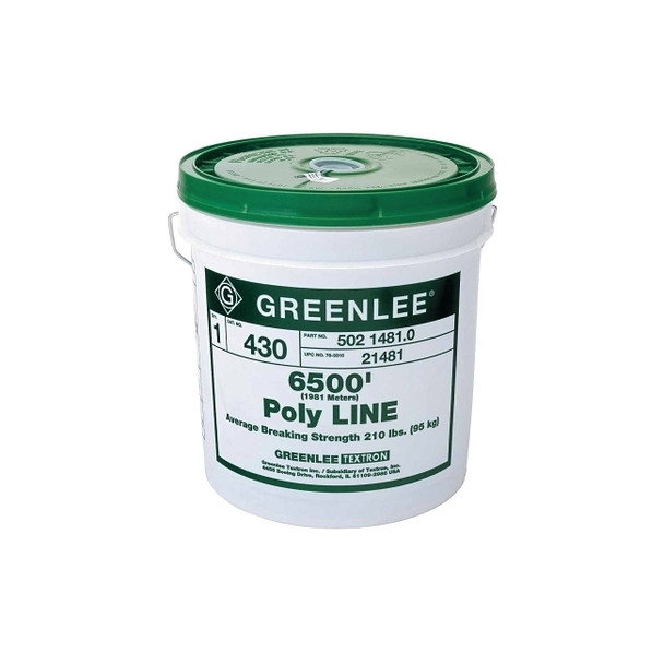Poly Line, 210 lb Capacity, 6,500 ft, 1-Ply