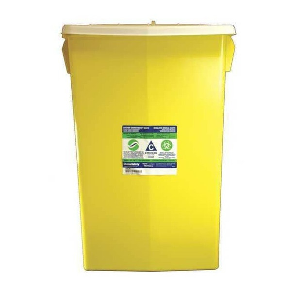 Covidien Chemo/Sharps Container,8 Gal.,Yellow,PK2 S8GY10085S