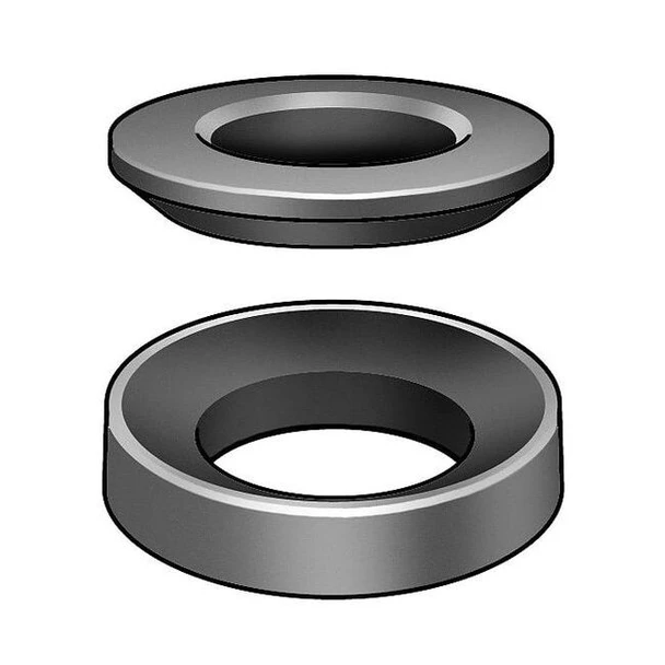 Spherical Washer, Fits Bolt Size 1 in, Steel, Black Oxide Finish,PR