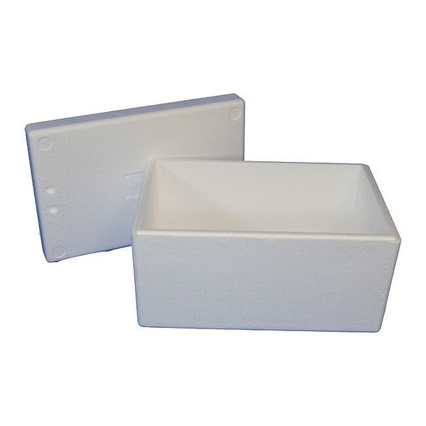Insulated Shipping Kit, 12 1/8 in H, 0.75 in Wall Thickness, Blue, White