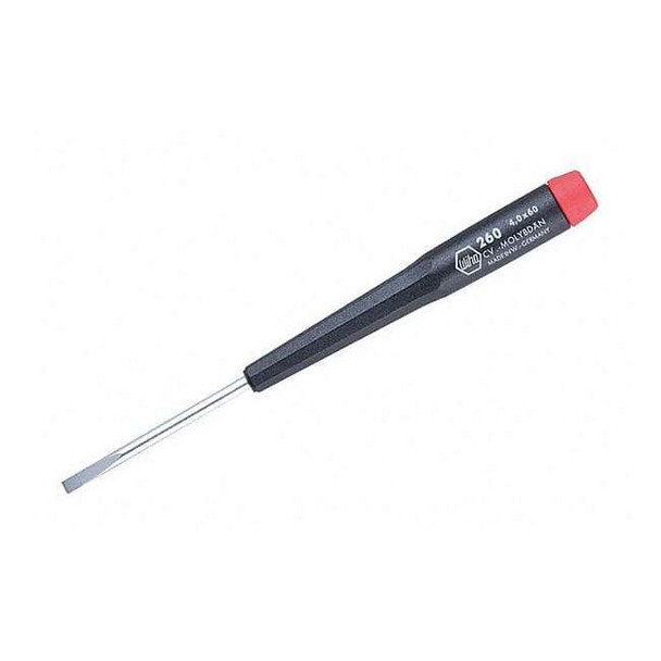 Wiha Single Precision Screwdriver, Slotted, 2 Slotted 5/64" 26023