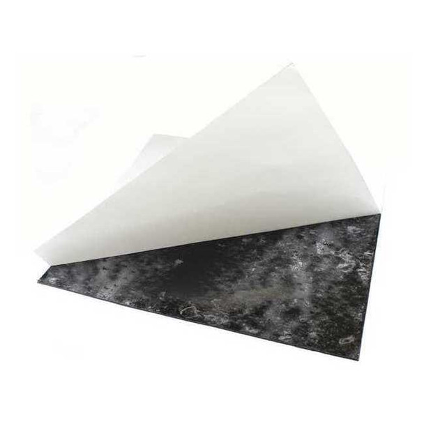 3/16" Comm. Grade Neoprene Rubber Sheet, 12"x12", Black, 30A