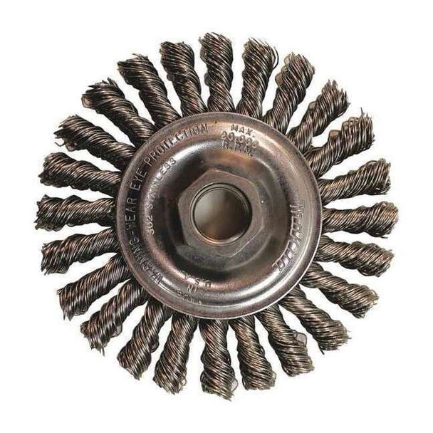 Makita 4" Knot Cable Twist Wire Wheel, Stainless, 5/8"-11 A-98588