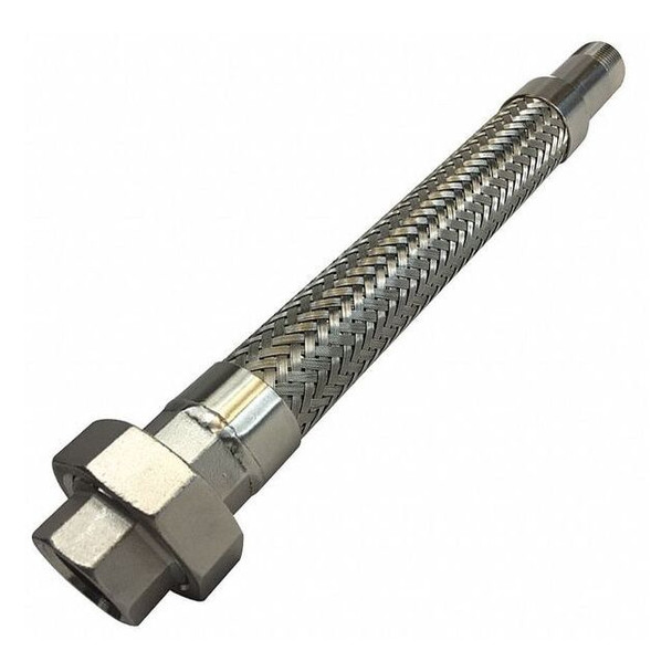 Flexible Metal Hose,1/2in. dia,18 in. L