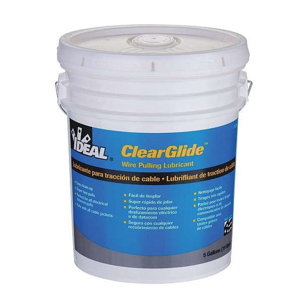 Ideal Wire Pulling Lubricant,5 gal. Bucket,Clr 31-385