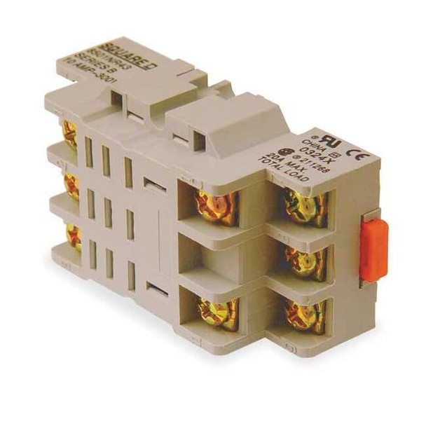 Schneider Electric Rlay Socket,Standrd,Square,11 Pin,250VAC 8501NR43