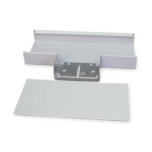 Full Capacity Tee, 4000 Series, 1 Channel, 7.125 in W, 1.5 in H, 12 in L, Gray