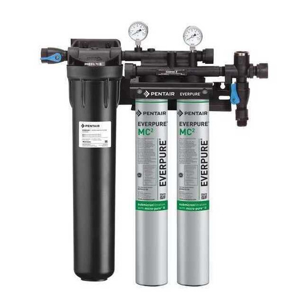 Pentair Everpure WaterFiltrationSystem,0.5micron,251/2inH EV932802-75