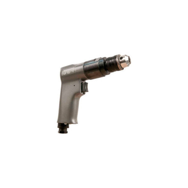JET Reversible Pistol Grip Air Drill Standard Keyed 3/8"" Chuck 2000 RPM