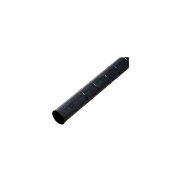 Nexel Black Epoxy Post 63""H Leveler Installed - 4 Pack