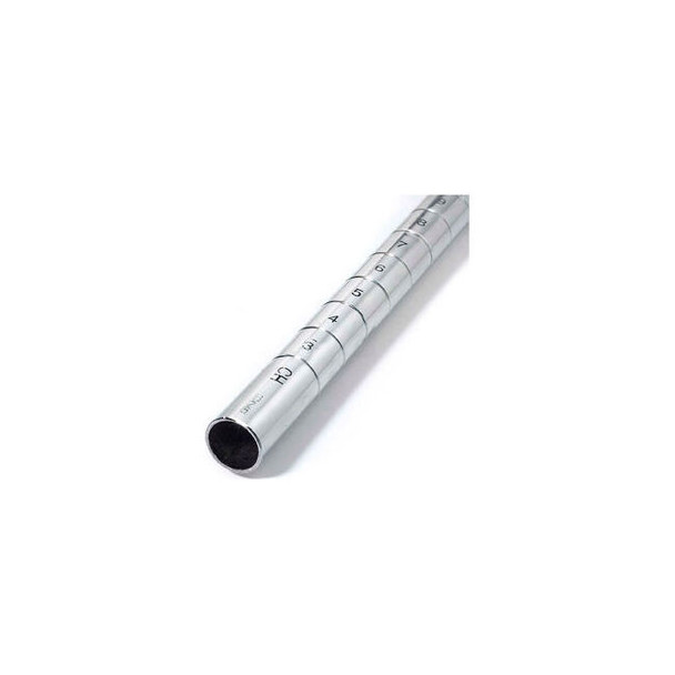 Nexel Chrome Post 86""H Leveler Installed - 4 Pack