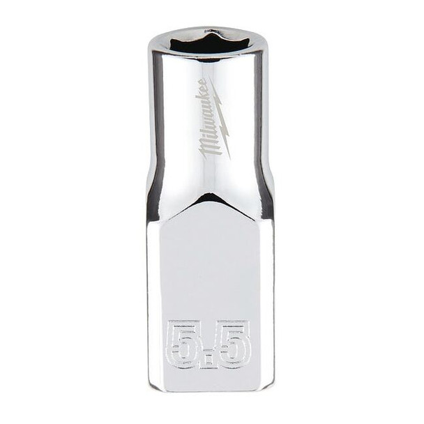 1/4 in. Drive 5.5mm Metric 6-Point Socket with FOUR FLAT Sides
