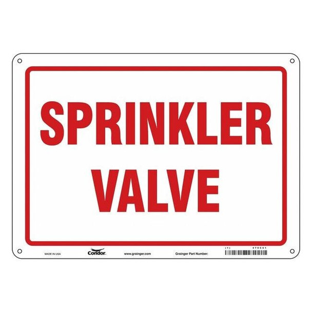 Condor Safety Sign,14" W,10" H,0.032" Thickness 470C61