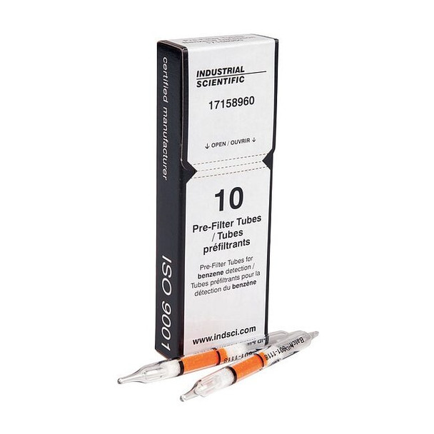 Industrial Scientific Detector Tube,Detects Benzene,PK10 17158960