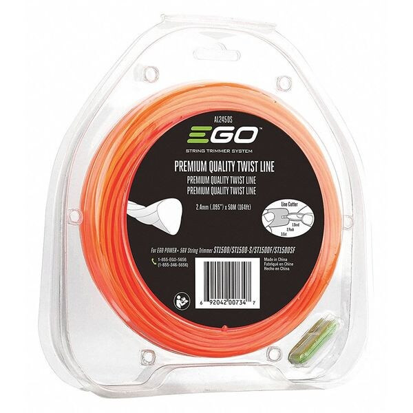 Ego String Trimmer Line,164-1/16 ft. AL2450S