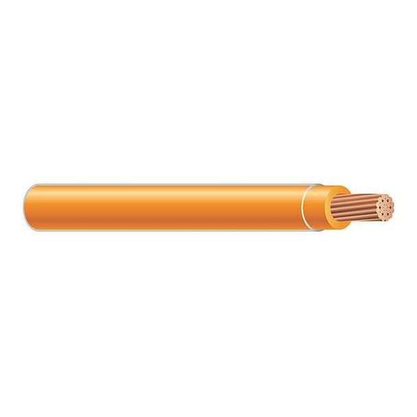 XHHW Building Wire, Copper, 12 AWG, 1C, Orange, Stranded, 500 ft